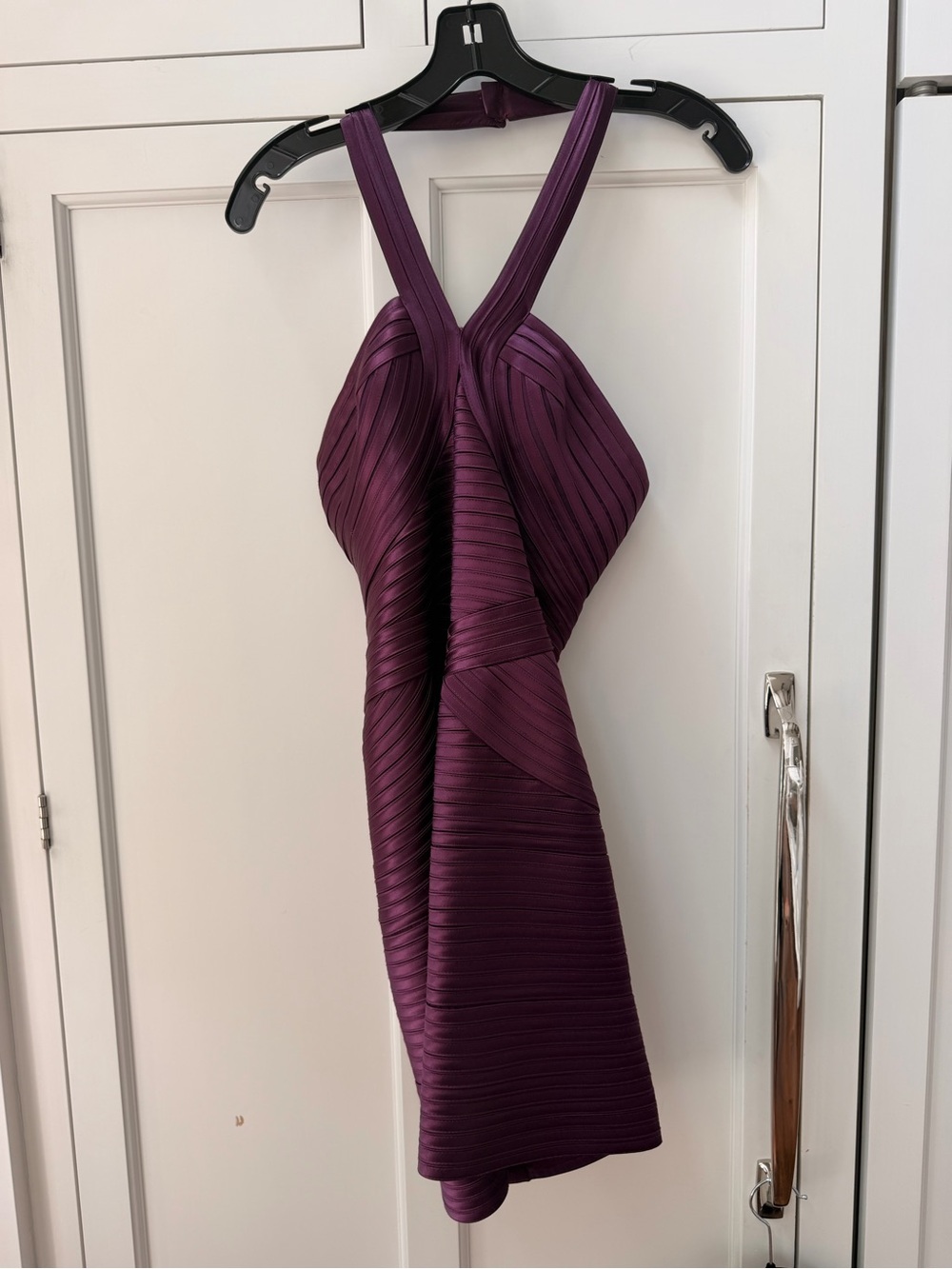 BCBG Maxazria Purple Halter Dress - Picture 5 of 9